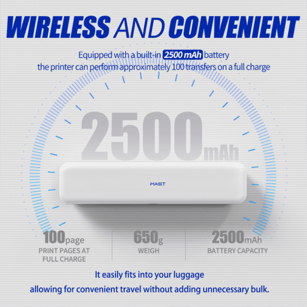 MAST Smart Wireless ტატუს პრინტერი - Image 9