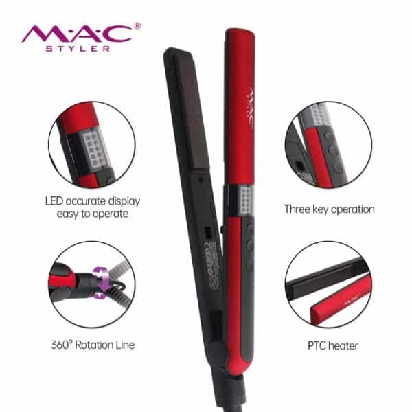 Flat Iron Hair Straightener MC-3060 - Image 4
