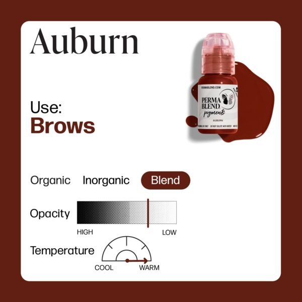 Пигмент для татуажа бровей Perma Blend Auburn — изображение 3