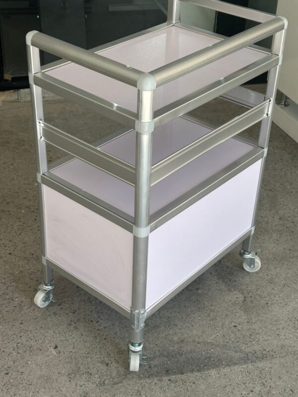 Aluminum cart with storage - Image 4