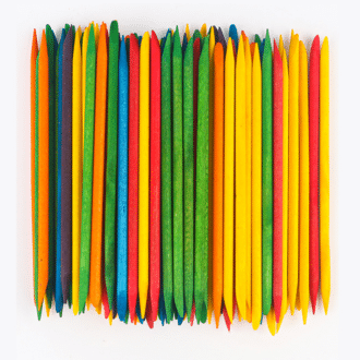 Orange Wood Sticks