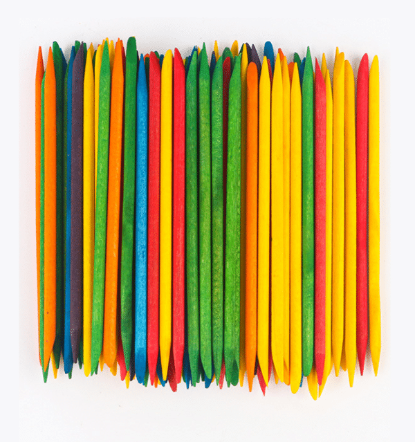 Orange Wood Sticks