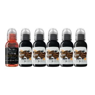 World Famous Tattoo Ink Fiato Blackwash Set