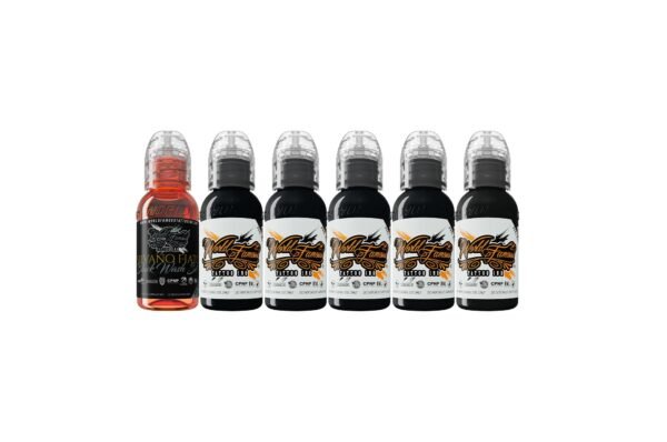 World Famous Tattoo Ink Fiato Blackwash Set