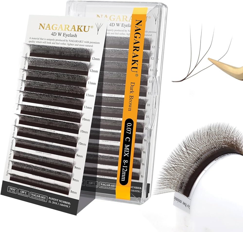 ხელოვნური წამწამები 4D W Dark Brown NAGARAKU 2 ხელოვნური წამწამები 4D W Dark Brown NAGARAKU - Image 2