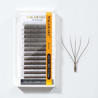 ხელოვნური წამწამები 5D W Dark Brown NAGARAKU