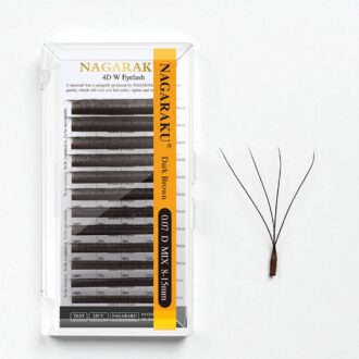 ხელოვნური წამწამები 4D W Dark Brown NAGARAKU
