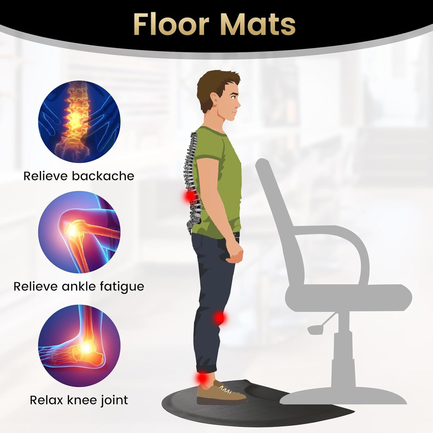 Barber Mat Salon Chair Mat 4 Barber Mat Salon Chair Mat - Image 4